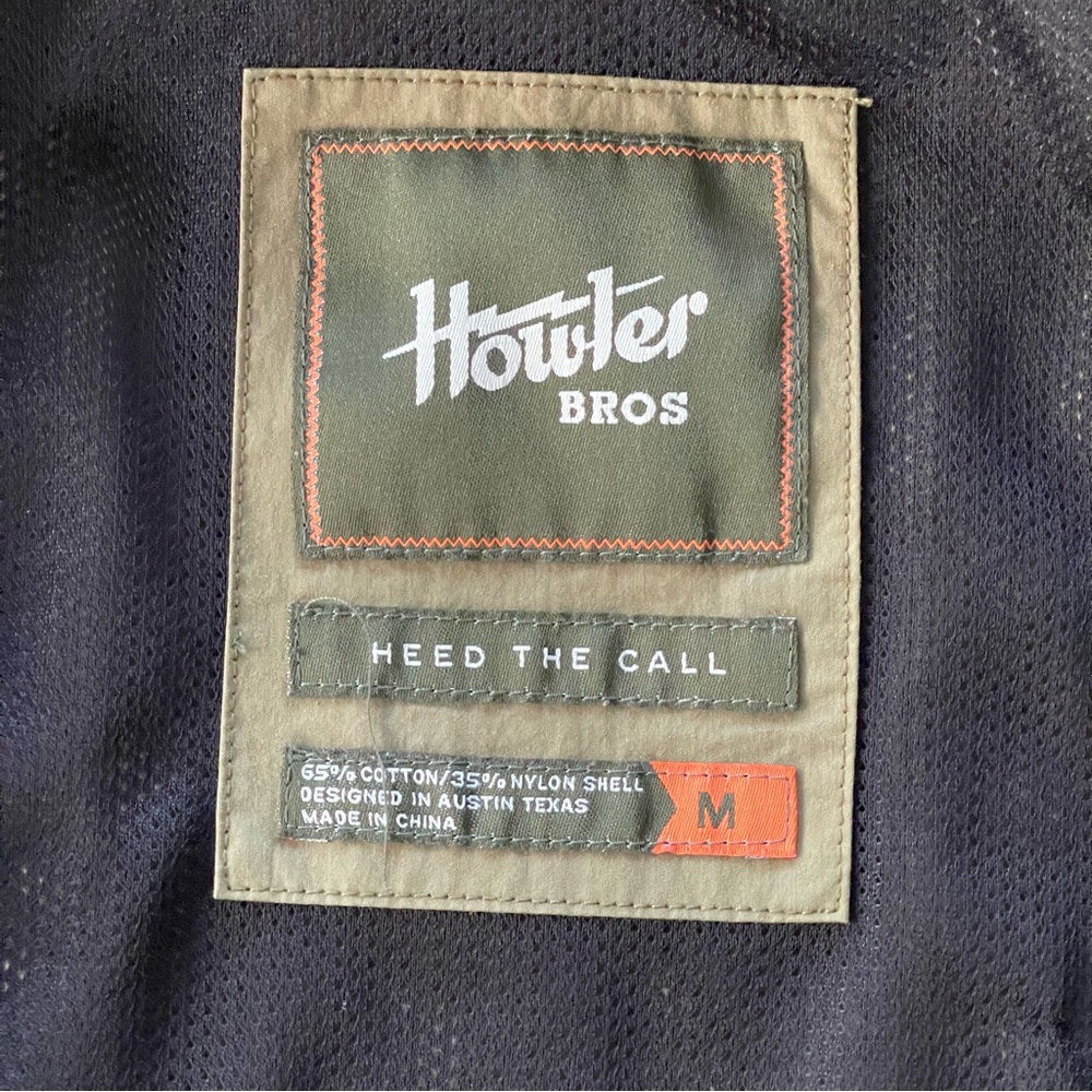 Howler Brothers Manakin Stable Coat Medium Snap Front Chore Jacket Outdoor Olive - Picture 7 of 10